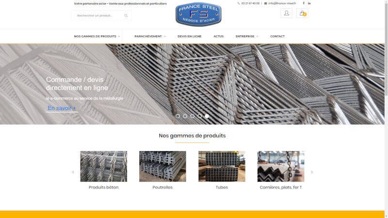 creation site web France Steel