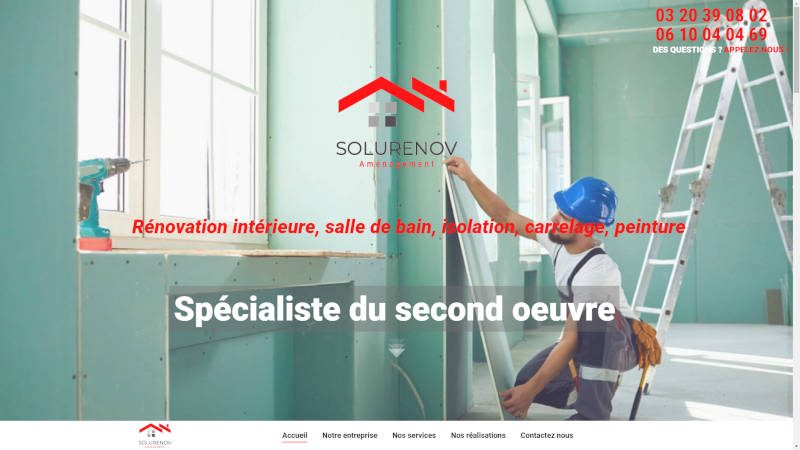 creation site web Solurénov Aménagement