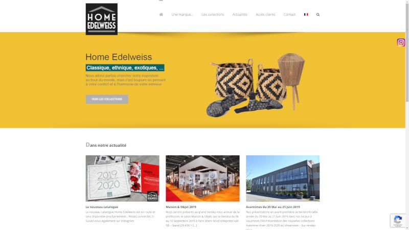 creation site web Home Edelweiss