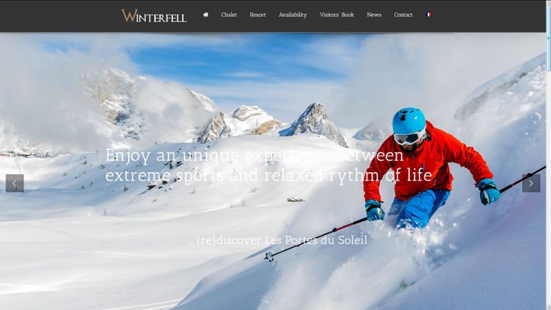 creation site web Chalet Winterfell (Morzine)