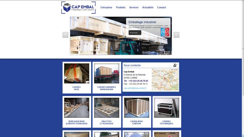 creation site web Cap'Embal