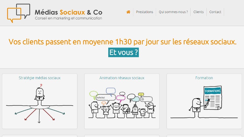 creation site web Media Sociaux & Co